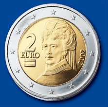 Coin of 2 euros (Austria)