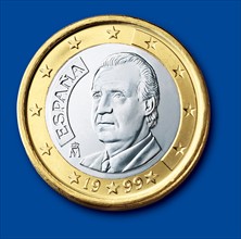 Coin of 1 euro (Spain)