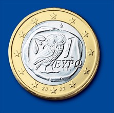 Coin of 1 euro (Greece)