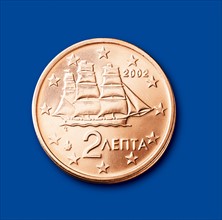 Coin of 2 cents (Greece)