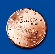 Coin of 5 cents (Greece)
