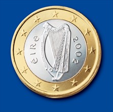 Coin of 1 euro (Ireland)