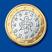 Coin of 1 euro (Portugal)