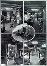 World War I. Hospital trains for the transport of wounded soldiers