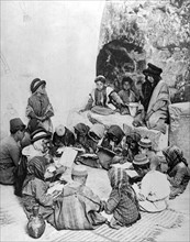Ecole coranique en Palestine en 1914