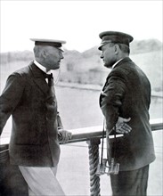 Meeting between Chamberlain and Mussolini