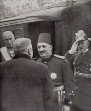 Fouad I, King of Egypt, in Paris, 1927