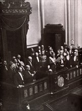 Opening of the Rumanian Parliament in Bucarest