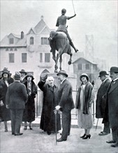 Le roi Ferdinand de Roumanie en visite à Reims, 25 avril 1924