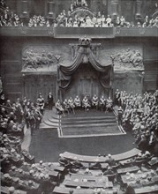 En Italie, inauguration solennelle du nouveau parlement italien (mai 1924)