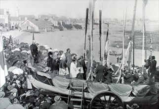 Baptême d'un bateau de sauvetage à Quiberon (1906)