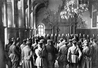 Première Guerre Mondiale. Après l'entrée de l'armée française à Wiesbaden (15/12/1918)