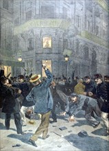 Paris. Manifestation anarchiste réprimée par la police du 25 juin 1899