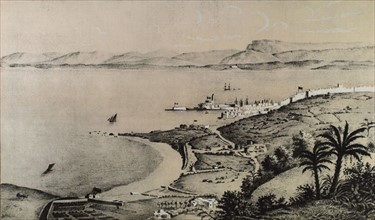 View of Algiers and the harbour