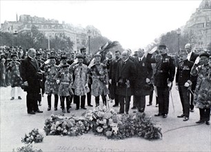 Visit of Khaï Dinh, empereur of Annam in Paris (1922)