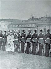 At Potsdam, Wilhelm II inspects his guard