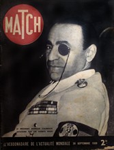 World War II. Rumaniain President Calinesco assassinated by Nazi agents. Cover of "Match" magazine, September 28, 1939