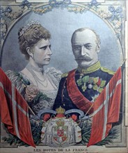 Le roi Frédéric VIII et la reine Louise de Danemark du 23-6-1907