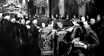 World War I.  Allied foreign affairs conference in Paris