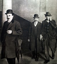 Attack on President Clemenceau. Arrest of anarchist Emile Cottin (1919)