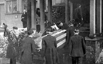 Funeral ceremony of former US President Theodore Roosevelt (1919)