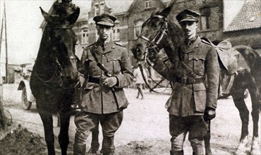 Première Guerre Mondiale. Les princes Max et Alex de Bourbon-Parme dans les rangs de l'armée belge