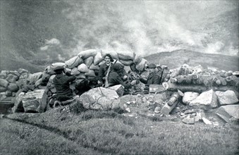 World War I. Capture of Braun-Kopf, in Alsace