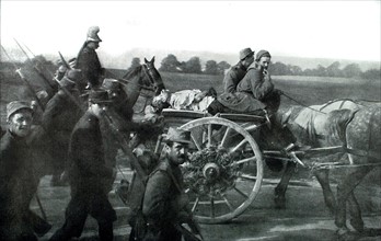 Première Guerre Mondiale. Dans l'Aisne, transport d'un espion