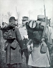 World War I. General Joffre inspecting the eastern armies