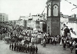 Le sultan du Maroc à Casablanca (1915)