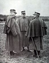 Generals Joffre, de Langle de Cary and Guillaumat (1915)