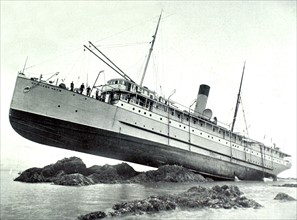 Extraordinary running aground in Alaska (1910)