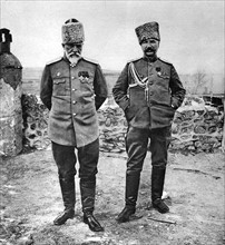 Première Guerre Mondiale. Au Caucase le général Kalitine et le général Lastotchkine, son chef d'état-major (1916)