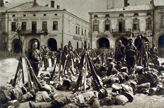 World War I. Russian troops on the Galician front