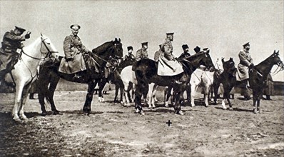 World War I. On the Galician front, Tsar Nicholas II and General Brusilov (1916)
