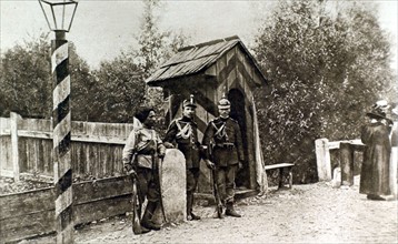 Première Guerre Mondiale. Russes et Roumains à la frontière de Bukovine
