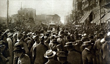 World War I. Demonstration in Crete