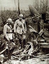 World War I. General Fayolle on the Somme front