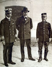 Première Guerre Mondiale. Après la révolution, les chefs du gouvernement provisoire grec (1916)