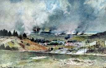 Flameng, Attack on the fort of Brimont