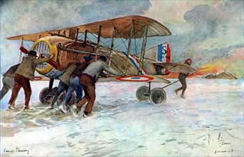 Flameng, French Air Force. Return of a Spad ( )