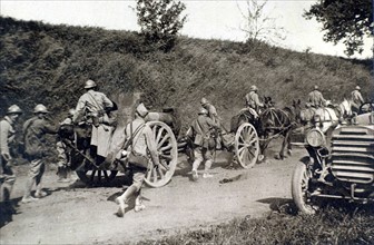 World War I. To the northwest of Soissons during the German offensive (June 1, 1918)