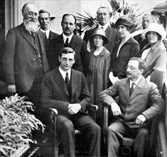 M. de Valera et les autres délégués du Sinn-Fein à Londres (Angleterre, 1921)