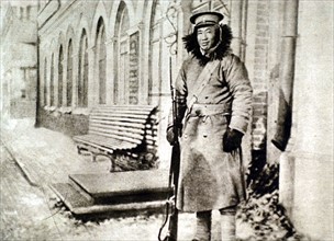 World War I. Chinese getting settled in eastern Siberia (1918)