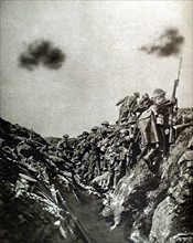 World War I. English counter-attack in the Somme
