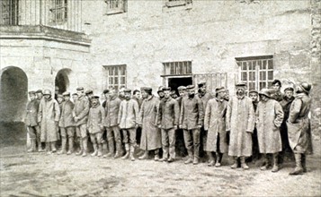 Première Guerre Mondiale. Soldats et officiers allemands capturés au cours de la bataille autour de Montdidier