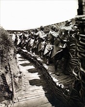 World War I. A model type of trench in Alsace (1915)