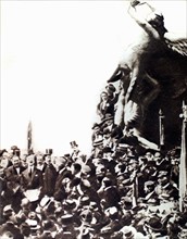 Première Guerre Mondiale. En Italie, inauguration du monument des "Mille"