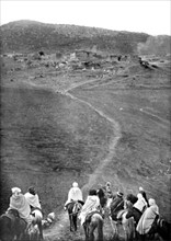 Morocco. The French army on a raid to the south of Sefrou (1912)
