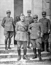 Première Guerre Mondiale. Le maréchal Foch et le général Diaz (Italie)